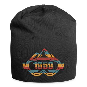 Ski Skibrille Skifahrer Geburtstag 1959 - Jersey-Beanie - Schwarz - Vorne