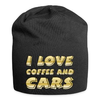 Kaffee - Jersey-Beanie - Schwarz - Vorne