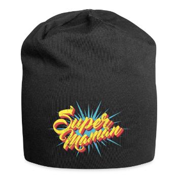 Super Maman - Famille Héros Vintage - Bonnet en jersey - noir - Devant