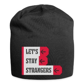 Citation Restons Strangers - Bonnet en jersey - noir - Devant