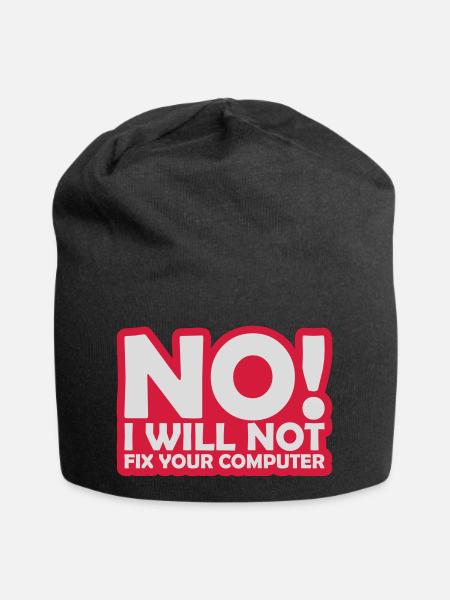 Ne pas réparer votre ordinateur - Bonnet en jersey - noir