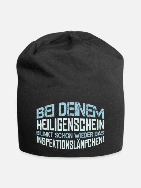 Heiligenschein - Spruch Statement Fun Sarkasmus - Jersey-Beanie - Schwarz