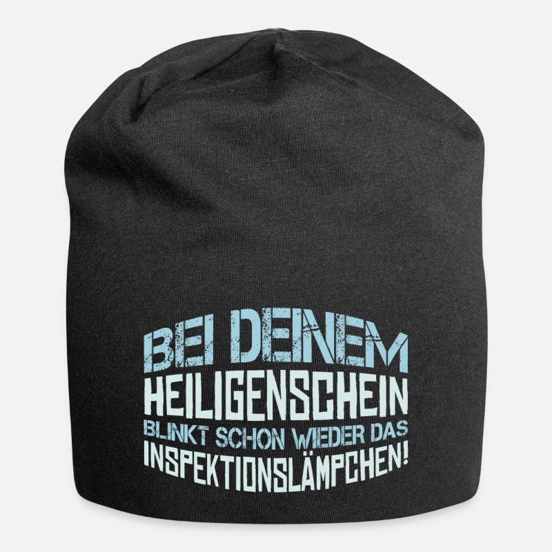 Heiligenschein - Spruch Statement Fun Sarkasmus - Jersey-Beanie - Schwarz