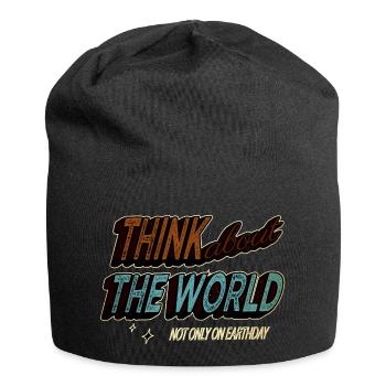 environmentalist be eco alternatively green - Jersey Beanie - black - Front