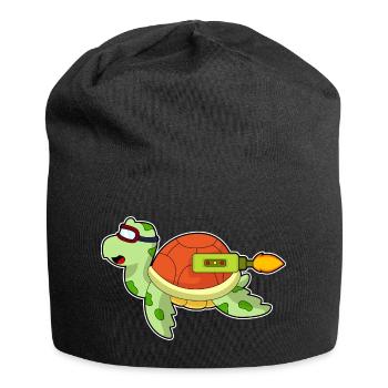 Fusée de tortue - Bonnet en jersey - noir - Devant