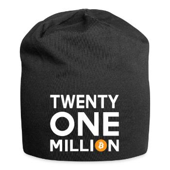 Bitcoin Twenty One Million - Jersey-Beanie - Schwarz - Vorne