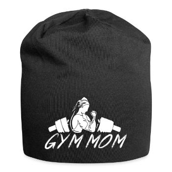 GYM TSHIRT FÜR FRAUEN, GYM MOM - Jersey-Beanie - Schwarz - Vorne
