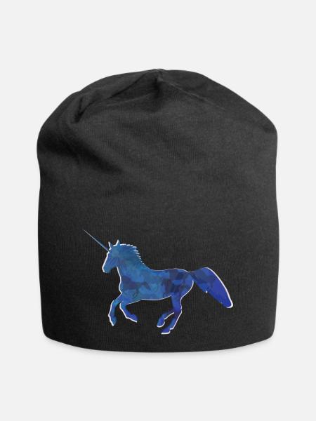 #unicorn - Jersey-Beanie - Schwarz