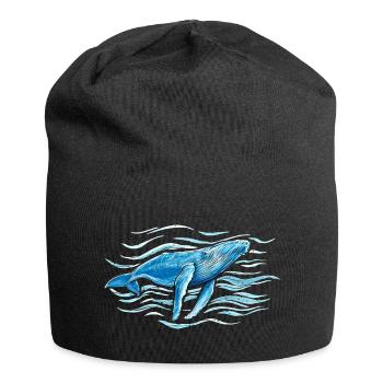 Baleine à bosse - Bonnet en jersey - noir - Devant
