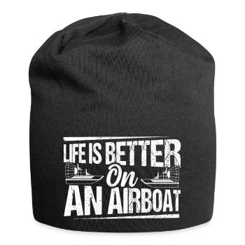 Life Is Better On An Airboat Hydroplane Propeller - Jersey-Beanie - Schwarz - Vorne