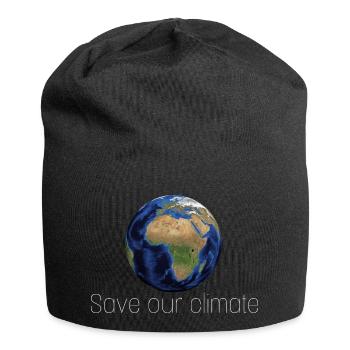 Save our planet - Jersey-Beanie - Schwarz - Vorne