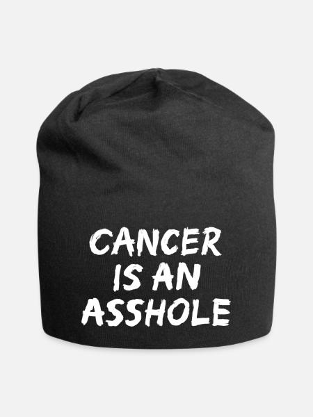 Cancer is an Asshole - Jersey-Beanie - Schwarz