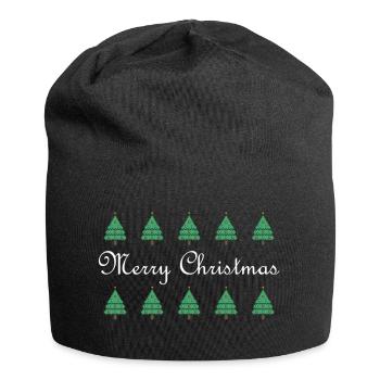 Joyeux Noël - Bonnet en jersey - noir - Devant