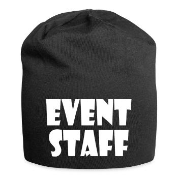 Event staff - Jersey-Beanie - Schwarz - Vorne
