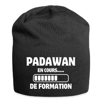 formation apprentissage, apprentis, travail humour - Bonnet en jersey - noir - Devant