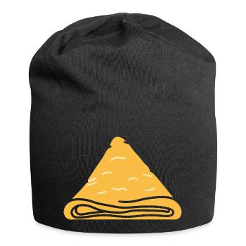 Crêpes Bretagne humour crêpe - Bonnet en jersey - noir - Devant
