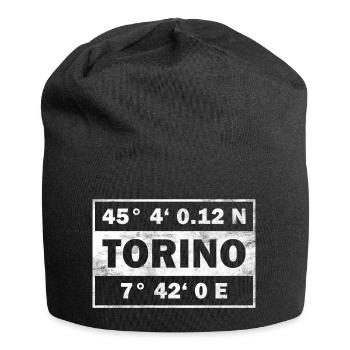 Coordonnées Turin Ville de Turin - Bonnet en jersey - noir - Devant