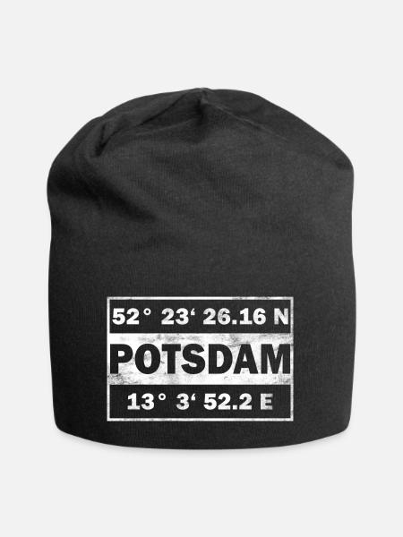 Potsdam Koordinaten Stadt Potsdam - Jersey-Beanie - Schwarz