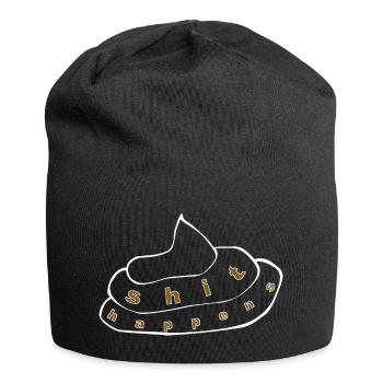 shit happens 1 - Jersey Beanie - black - Front