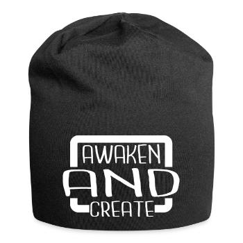 joke enlightenment practices birthday present idea - Jersey Beanie - black - Front