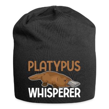 Schnabeltier - Jersey-Beanie - Schwarz - Vorne