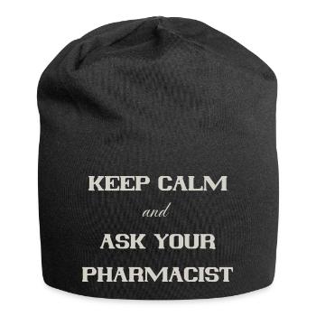 keep calm - Jersey Beanie - black - Front