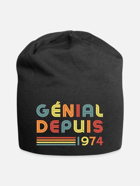 Awesome Since 1974 - Jersey Beanie - black