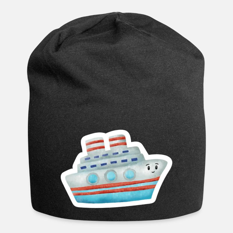 Boot - Jersey-Beanie - Schwarz