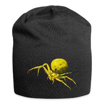 Gelbe Spinne Krabbenspinne Arachnide Misumena - Jersey-Beanie - Schwarz - Vorne