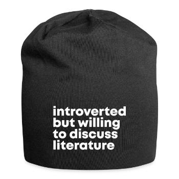 littérature - Bonnet en jersey - noir - Devant
