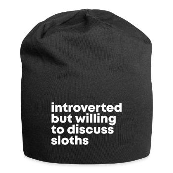Sloth Sloth Sloth - Jersey Beanie - black - Front