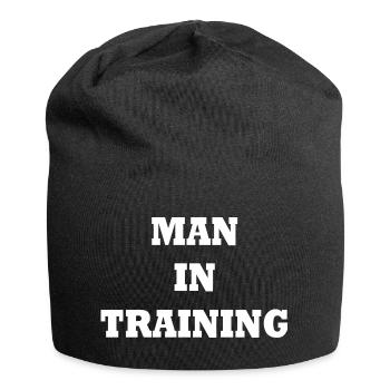 Man in Training - Bonnet en jersey - noir - Devant