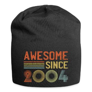 Génial depuis 2004" - Rétro Vintage 21e anniversaire - Bonnet en jersey - noir - Devant