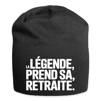 The legend retires - Jersey Beanie - black - Front
