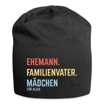 Ehemann Familienvater Mädchen Für Alles (3C) - Jersey-Beanie - Schwarz - Vorne