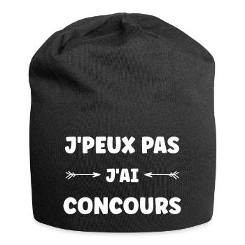 I can't I have a contest - Jersey Beanie - black - Front