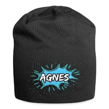 Agnes als Agnes - Jersey-Beanie - Schwarz - Vorne
