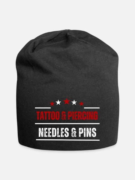 Needles & Pins Stars - Jersey-Beanie - Schwarz
