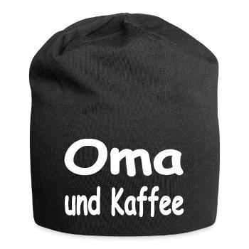 Oma - Jersey-Beanie - Schwarz - Vorne