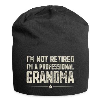 Professional granny - Jersey Beanie - black - Front