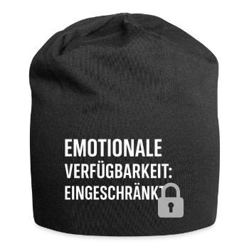 Disponibilité émotionnelle limitée - Bonnet en jersey - noir - Devant