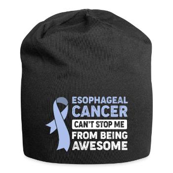 Cancer de l’œsophage Survivant du cancer de la chimiothérapie - Bonnet en jersey - noir - Devant