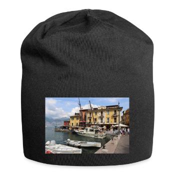The port of Malcesine - Jersey Beanie - black - Front