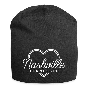 Nashville, Tennessee - Bonnet en jersey - charbon - Devant