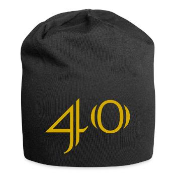 40. 40 YEARS. 40th ANNIVERSARY. 40 YEARS ANNIVERSARY. - Jersey Beanie - black - Front