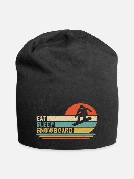 Snowboard Snowboarder Snowboarding - Jersey-Beanie - Schwarz
