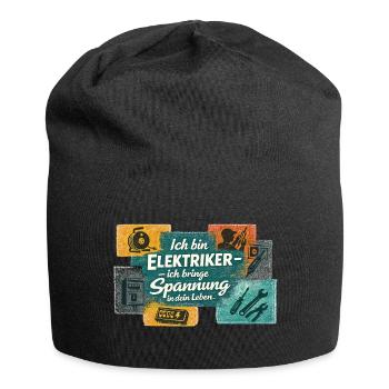 Electrician: Tension in life - Jersey Beanie - black - Front