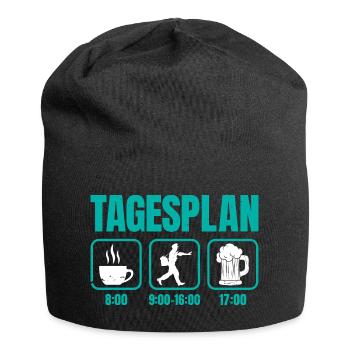 Postman DAILY SCHEDULE Delivering Packages Funny - Jersey Beanie - black - Front