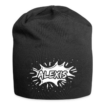 Geschenk Alexis - Jersey-Beanie - Schwarz - Vorne