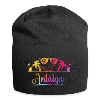 Plage d’Antalya Soleil - Bonnet en jersey - noir - Devant